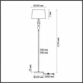 Торшер Odeon Light Homi 5040/1F в Ханты-Мансийске - hanty-mansiysk.mebel24.online | фото 4