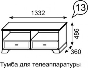 Тумба для телеаппаратуры Венеция 13 бодега в Ханты-Мансийске - hanty-mansiysk.mebel24.online | фото 2