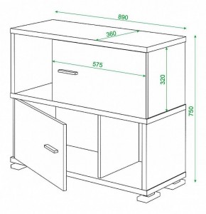 Тумба комбинированная Домино СБ-30/2 в Ханты-Мансийске - hanty-mansiysk.mebel24.online | фото 3