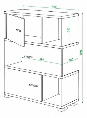 Тумба комбинированная Домино СБ-30/3 в Ханты-Мансийске - hanty-mansiysk.mebel24.online | фото 3