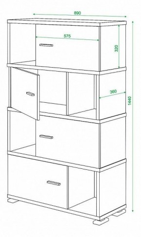 Тумба комбинированная Домино СБ-30/4 в Ханты-Мансийске - hanty-mansiysk.mebel24.online | фото 2