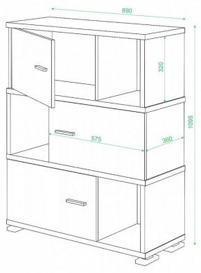 Тумба комбинированная СБ-30/3 в Ханты-Мансийске - hanty-mansiysk.mebel24.online | фото 2