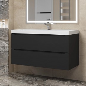 Тумба под раковину Uperwood Tanos 100 см, подвесная, черная матовая в Ханты-Мансийске - hanty-mansiysk.mebel24.online | фото 8