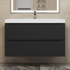 Тумба под раковину Uperwood Tanos 90 см, подвесная, черная матовая в Ханты-Мансийске - hanty-mansiysk.mebel24.online | фото 9