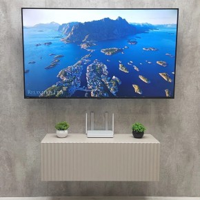 Тумба подвесная под ТВ LINES MTV3-MA 900 Бежевый (Леда-М 10.1.5) в Ханты-Мансийске - hanty-mansiysk.mebel24.online | фото 3