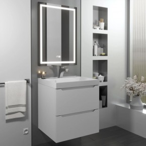 Тумба с раковиной Uperwood Tanos 50 см, подвесная, белая матовая в Ханты-Мансийске - hanty-mansiysk.mebel24.online | фото