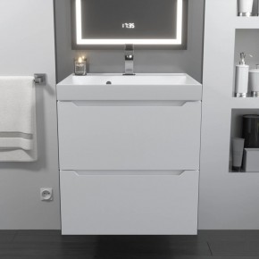 Тумба с раковиной Uperwood Tanos 50 см, подвесная, белая матовая в Ханты-Мансийске - hanty-mansiysk.mebel24.online | фото 10