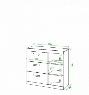 Тумба Toivo Км101 в Ханты-Мансийске - hanty-mansiysk.mebel24.online | фото 2