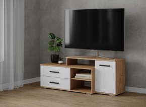 Тумба ТВ Парус-3 Дуб крафт золотой/Белый в Ханты-Мансийске - hanty-mansiysk.mebel24.online | фото
