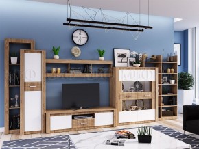 ТЕРРА Тумба Тв (Белый глянец/дуб сонома) в Ханты-Мансийске - hanty-mansiysk.mebel24.online | фото 2