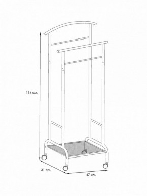 Вешалка для костюма Римини 2М в Ханты-Мансийске - hanty-mansiysk.mebel24.online | фото 4