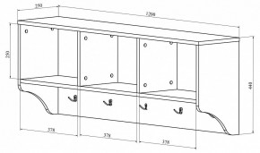 Вешалка-полка ДримСтар ДС-30 в Ханты-Мансийске - hanty-mansiysk.mebel24.online | фото 2