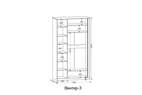 ВИНТЕР 3 Шкаф 3-х створчатый в Ханты-Мансийске - hanty-mansiysk.mebel24.online | фото 2