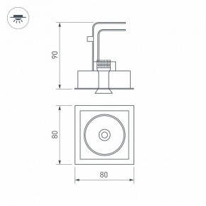 Встраиваемый светильник Arlight CL-SIMPLE-S80x80-9W Day4000 (BK, 45 deg) 026875 в Ханты-Мансийске - hanty-mansiysk.mebel24.online | фото 9