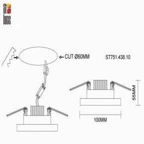 Встраиваемый светильник ST-Luce ST751 ST751.438.10 в Ханты-Мансийске - hanty-mansiysk.mebel24.online | фото 4