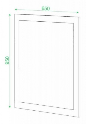 Зеркало настенное Домино в Ханты-Мансийске - hanty-mansiysk.mebel24.online | фото 2